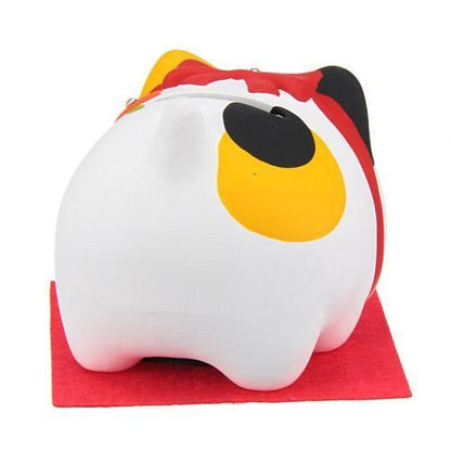 【在庫あり★即納可能】お花猫 貯金箱 三毛猫/金猫★癒しの金運アップ バンク【新品★未使用品】