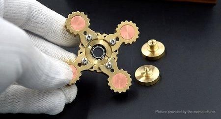 【在庫ラスト1個★即納可能】ハンド フィジェット スピナー スタイル77 真鍮製 ゴールド★EDC Hand Fidget Spinner Focus Toy brass
