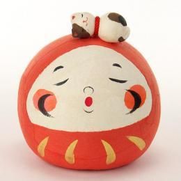 【在庫あり★即納可能】大福 お昼寝 だるま 猫★ダルマ・達磨・達摩【新品★未使用品】