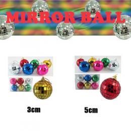 ミラーボール 5cm/50mm★シルバー・レッド・グリーン・ゴールド・ブルー・ピンク/インテリア/パーティー/おしゃれ/クラブ/ダンス【新品★未使用品】