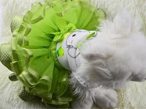 ペット用 ペットスカート レッド/イエロー/グリーン★犬服 愛犬 ハロウィン 洋服 ドッグサイズ 犬の服 犬雑貨 仮装【新品】
