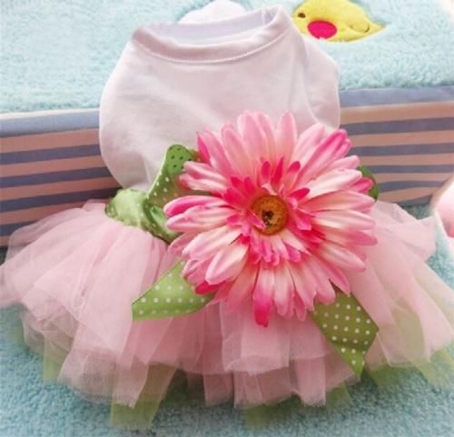 ペット用 ペットスカート チュールスカート 花付き★犬服 愛犬 ハロウィン 洋服 ドッグサイズ 犬の服 犬雑貨 仮装【新品★未使用品】