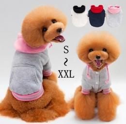 ペット用 ペットウエア パーカ フード付き 定番スポーツウェア ホワイト/ネイビー/グレー S/M/L/XL/XXL 各種★犬服 愛犬 ハロウィン 洋服 ドッグサイズ 犬の服 犬雑貨 仮装
