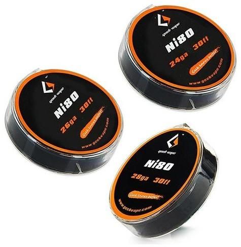 【在庫あり★即納可能】GeekVape ニクロム 80 ワイヤー 単線 24GA/26GA/28GA 約10m