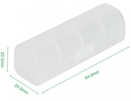 【在庫あり★即納可能】VAPEバッテリー18650×1本用 プラスチック製 保護収納ケース★Plastic Storage Case for Single 18650 Battery