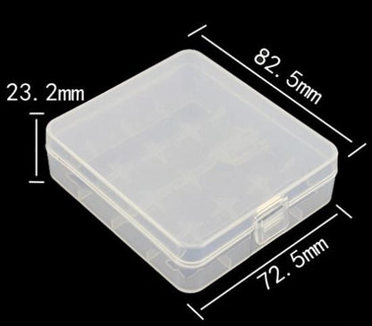 【在庫あり★即納可能】バッテリー18650×4本 保護収納ケース プラスチック
