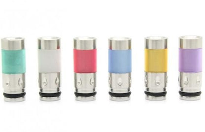 赤字上等★激安セール【在庫あり★即納可能】ステンレス+アクリル製 ドリップチップ 24mm★Round Mouth Drilled 510 Drip Tip【1525303/1525304】