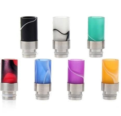 赤字上等★激安セール【在庫あり★即納可能】VAPE用 ステンレス+スチール(アクリル)製 ドリップチップ 24.5mm★510 ドリチ