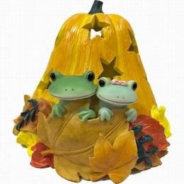 【在庫あり★即納可能】かぼちゃランプシェード Copeau★風水★金運【新品】【蛙/カエル/かえる】【置物】
