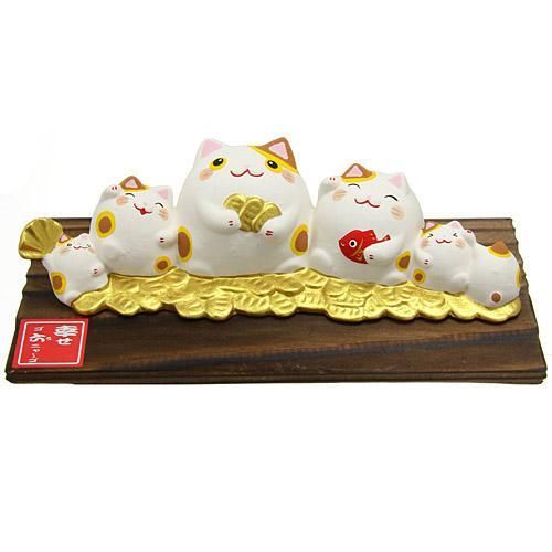 福ならべ かえる/だるま/ふくろう/ねこ★金運アップ 風水グッズ★蛙・カエル・フクロウ・不苦労・福ロウ・ダルマ・達磨・猫【新品】