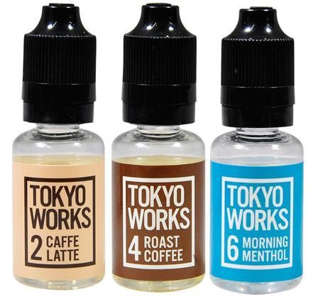赤字上等★激安セール【在庫ラスト2個★即納可能】TOKYO WORKS CAFFE LATTE/ROAST COFFEE/MORNING MENTHOL 15ml★VAPE・ベイプ 日本生産