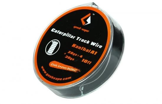 赤字上等★激安セール【在庫ラスト4個★即納可能】Geek Vape Kanthal A1 Caterpillar Track Wire 28GA×4+30GA 10ft