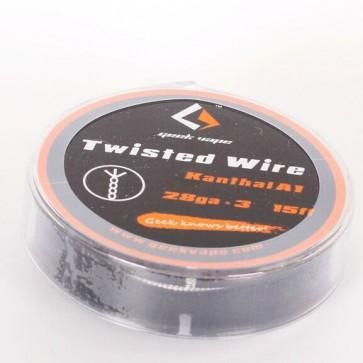 赤字上等★激安セール【在庫ラスト5個★即納可能】Geek vape Twisted Wire Kanthal A1 28ga×3 15ft(約4.5m)【6970313640498】