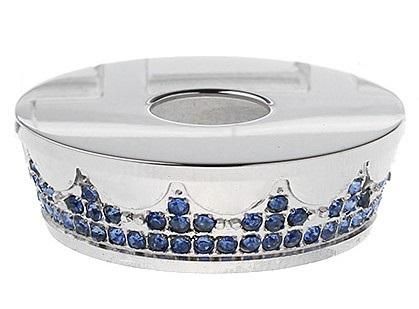 赤字上等★激安セール【在庫ラスト1個★即納可能】直径22mm→31mm 変換 ビューティーリング ステンレス製 ブルークリスタル