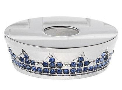 赤字上等★激安セール【在庫ラスト1個★即納可能】直径22mm→31mm 変換 ビューティーリング ステンレス製 ブルークリスタル