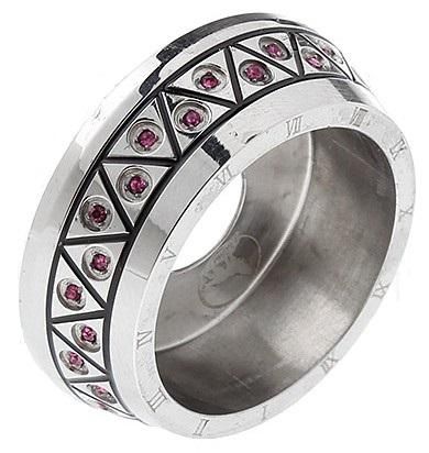 赤字上等★激安セール【在庫ラスト1個★即納可能】直径22mm→31mm 変換 ビューティーリング ステンレス製 レッドクリスタル
