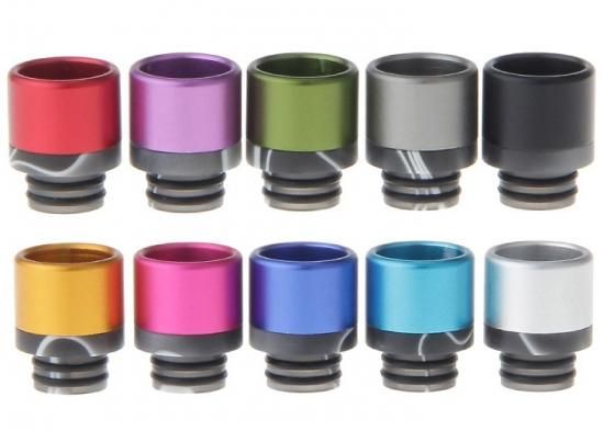 赤字上等★激安セール【在庫あり★即納可能】VAPE用 アクリル+アルミ製 ハイブリッド ドリップチップ★510 16mm★ベイプ(電子タバコ)ドリチ