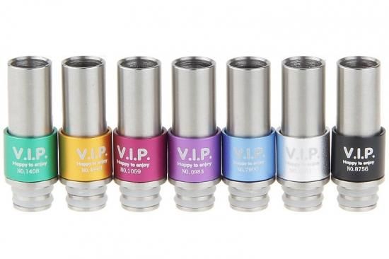 赤字上等★激安セール【在庫あり★即納可能】VAPE用 ステンレススチール+アルミ製 VIP ハイブリッド ドリップチップ★510 32.8mm★ベイプ(電子タバコ)ドリチ