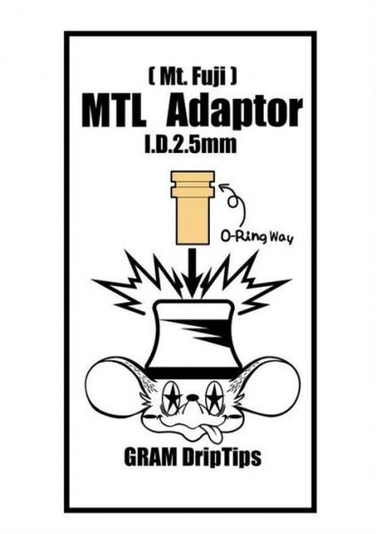 【在庫あり★即納可能】GRAM Drip Tips Mt.Fuji / DOKAN MTL Adapter★グラム ドリップチップス マウントフジ / ドカン ドリチ エムティーエル アダプター