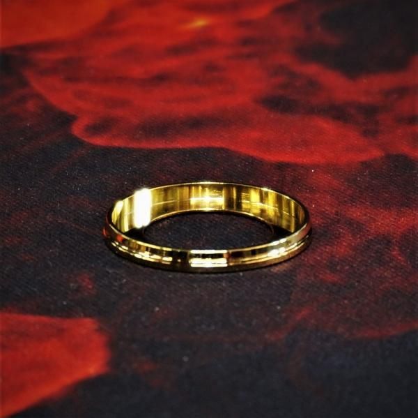 絶版【在庫あり★即納可能】KEMURI PRODUCT製 スラントリング ローレット/ライン/SS/Brass/デルリンブラック★ケムリ プロダクト ビューティーリング
