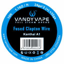 赤字上等★激安セール【在庫ラスト2個★即納可能】Vandyvape Resistance Wire Kanthal Fused Clapton Wire Vape Wires