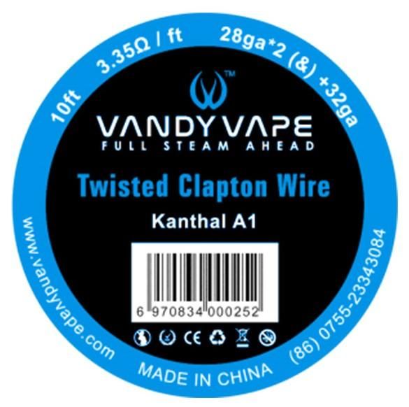 赤字上等★激安セール【在庫あり★即納可能】Vandyvape Resistance Wire kanthal/SS316L Twisted Fused Clapton Wire Vape Wires