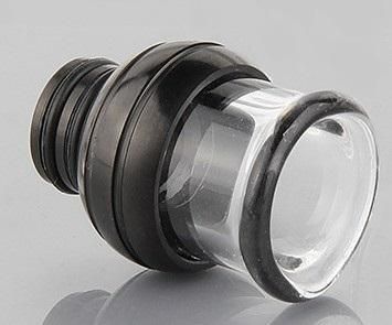 赤字上等★激安セール【在庫ラスト3個★即納可能】VAPE用 ステンレススチール+ガラス製 ドリップチップ 20.4mm
