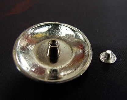 【在庫あり★即納可能】ターコイズ風 コンチョ ブルー 直径30mm ネジ式