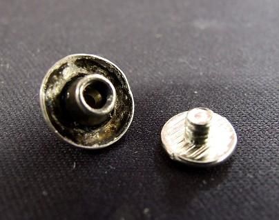 【在庫あり★即納可能】ターコイズ風 コンチョ ブルー 直径12mm ネジ式