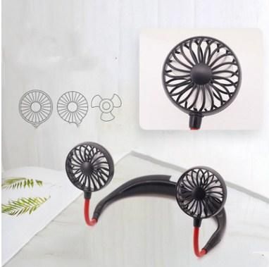 【在庫あり★即納可能】W FAN ハンズフリー ポータブル扇風機 ダブルファン ミニファン usb 充電 卓上 熱中症対策 手持ち携帯 ハンディファン コンパクト スタンド