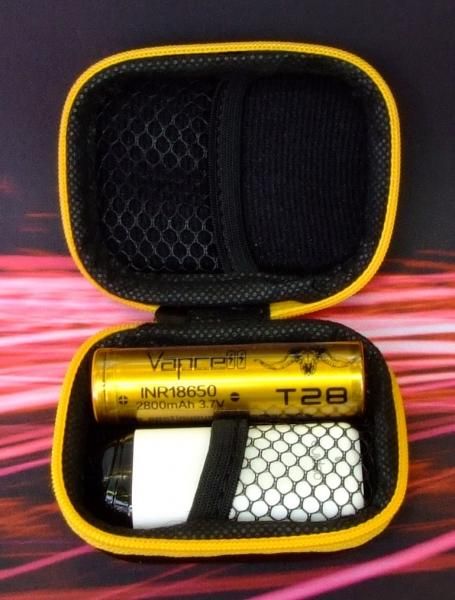 赤字上等★激安セール【在庫あり★即納可能】VAPE 18650バッテリー×2本用 ジッパーケース★アスパイア ミニカンPODも入ります★電池 保護ポーチ