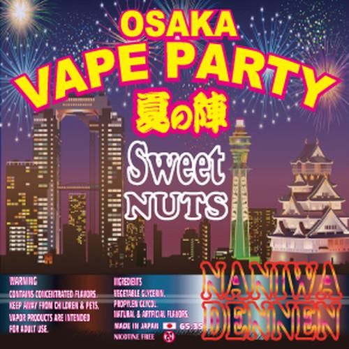 赤字上等★激安セール【在庫ラスト6個★即納可能】なにわでんねん 大阪VAPEパーティー 夏の陣2019限定リキッド Sweet NUTS 60ml★ベイプ 日本生産