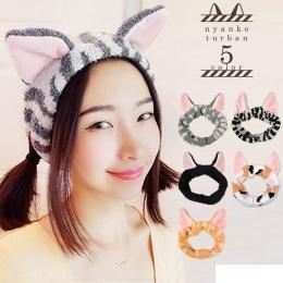 【即納】ネコ耳ヘアバンド【猫/ネコ/ねこ/小物/ヘアアクセサリー/もふもふ/にゃんこ/ターバン】【アクセサリー/ハロウィン/コスプレ小物】