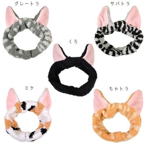 【即納】ネコ耳ヘアバンド【猫/ネコ/ねこ/小物/ヘアアクセサリー/もふもふ/にゃんこ/ターバン】【アクセサリー/ハロウィン/コスプレ小物】