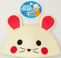 【在庫あり★即納可能】ねずみキャップ ホワイト★子年 仮装 コスプレ 衣装 パーティー 発表会 結婚式 イベント 年末年始 忘年会 新年会 余興★アイコ★ネズミ かぶり物★2020年干支 ね
