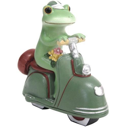 【在庫あり★即納可能】コポー レトロバイクとカエル Copeau★風水★金運【新品】【蛙/カエル/かえる】【置物】【キャラクターグッズ★雑貨】