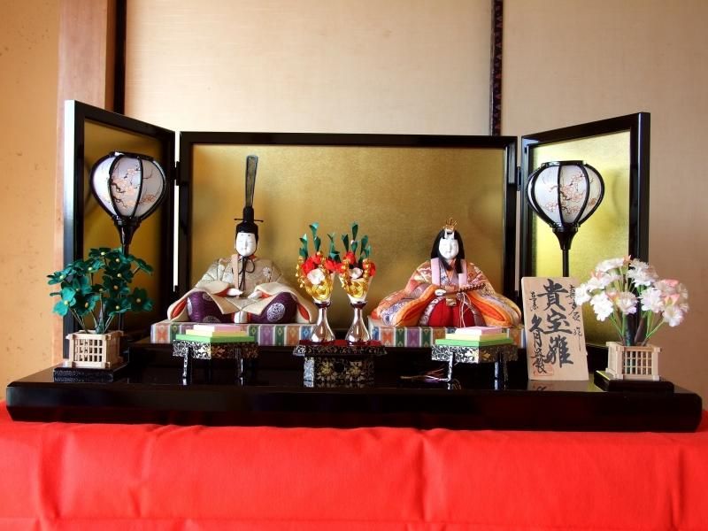 【在庫ラスト1個★即納可能】一秀作 木目込 親王飾り 葵雛 入目頭 久月監修★ひな人形 桃の節句 三月人形 お雛様【7】