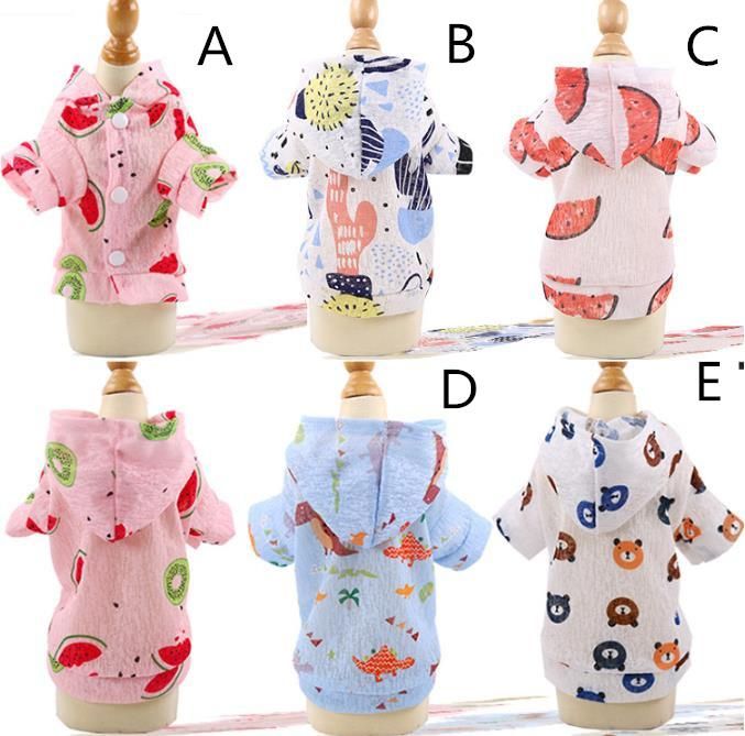 ペット用 すいかペットパーカー★春夏着用犬服 愛犬ニット ハロウィン 洋服 ドッグサイズ 仮装【新品★未使用品】
