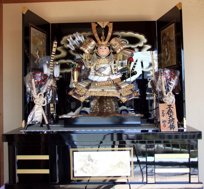 【在庫ラスト1個★即納可能】祐月作 12号 子供大将 彫金 聖祥頭★端午の節句人形 五月人形【新品】【2】