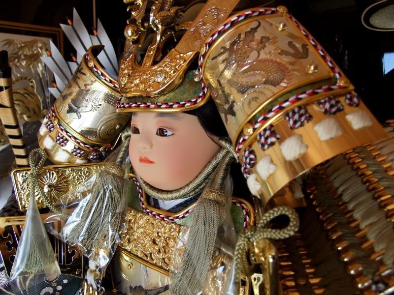 【在庫ラスト1個★即納可能】祐月作 12号 子供大将 彫金 聖祥頭★端午の節句人形 五月人形【新品】【2】