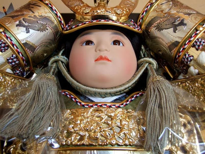 【在庫ラスト1個★即納可能】祐月作 12号 子供大将 彫金 聖祥頭★端午の節句人形 五月人形【新品】【2】