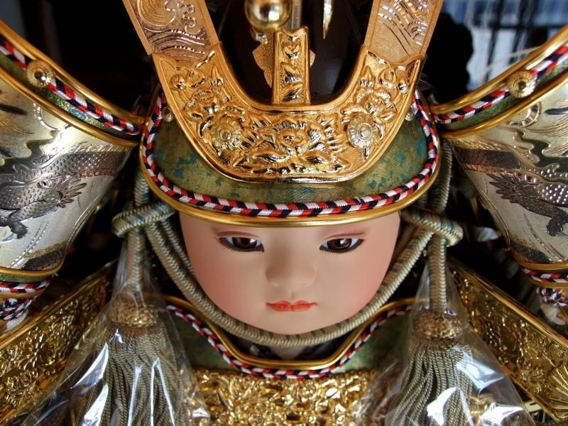 【在庫ラスト1個★即納可能】祐月作 12号 子供大将 彫金 聖祥頭★端午の節句人形 五月人形【新品】【2】