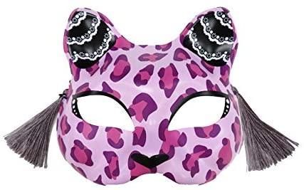 【在庫あり★即納可能】お面 半面 猫面 (八/ヒョウ) お得なパッケージなし★ねこ【新品★未使用品】