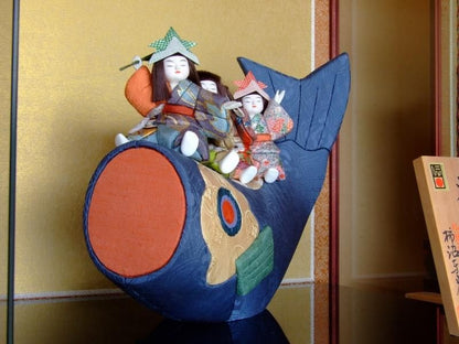【在庫ラスト1個★即納可能】柿沼東光作 江戸 木目込 大空の夢 ケース★端午の節句人形 五月人形【新品】【7】