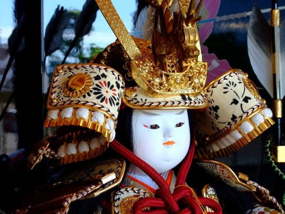 【在庫ラスト1個★即納可能】京都 武人作 8号 特製 平安若宮 座 円地色威★端午の節句人形 五月人形【新品】【10】