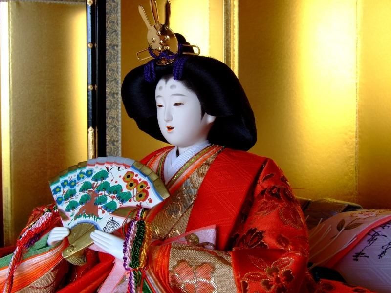 【在庫ラスト1個★即納可能】平安光寛作 久月監修 正絹七番 親王飾り★ひな人形 桃の節句 三月人形 お雛様