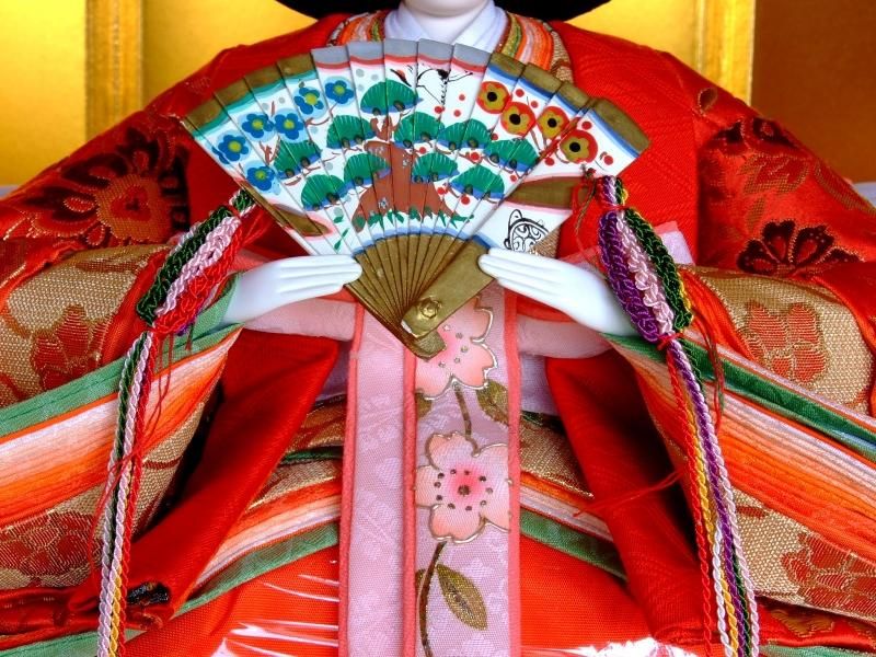 【在庫ラスト1個★即納可能】平安光寛作 久月監修 正絹七番 親王飾り★ひな人形 桃の節句 三月人形 お雛様