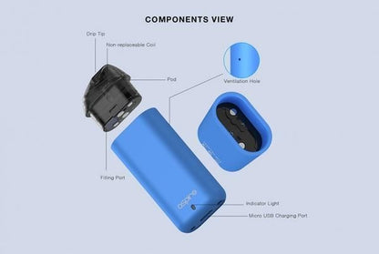 【在庫完売次第 販売終了】在庫ラスト2個★即納可能【超軽量・コンパクト】Aspire Minican POD｜持ち運び最適・吸うだけ簡単VAPE★アスパイア ミニカン ポッド システム キット