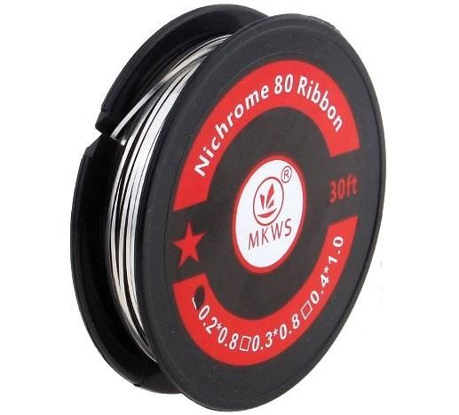 赤字上等★激安セール【在庫あり★即納可能】Authentic MKWS Ni80 Ribbon Heating Wire★エムケーワブルエス ニクロム80 リボン ヒーティングワイヤー