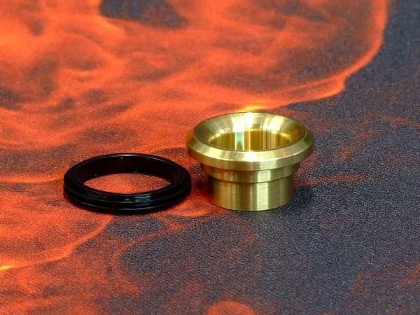 希少・絶版【在庫あり★即納可能】KEMURI PRODUCT 810ドリップチップ TYPE2 リングシリーズ Brass (真鍮/ブラス) | VAPEショップ伊賀屋